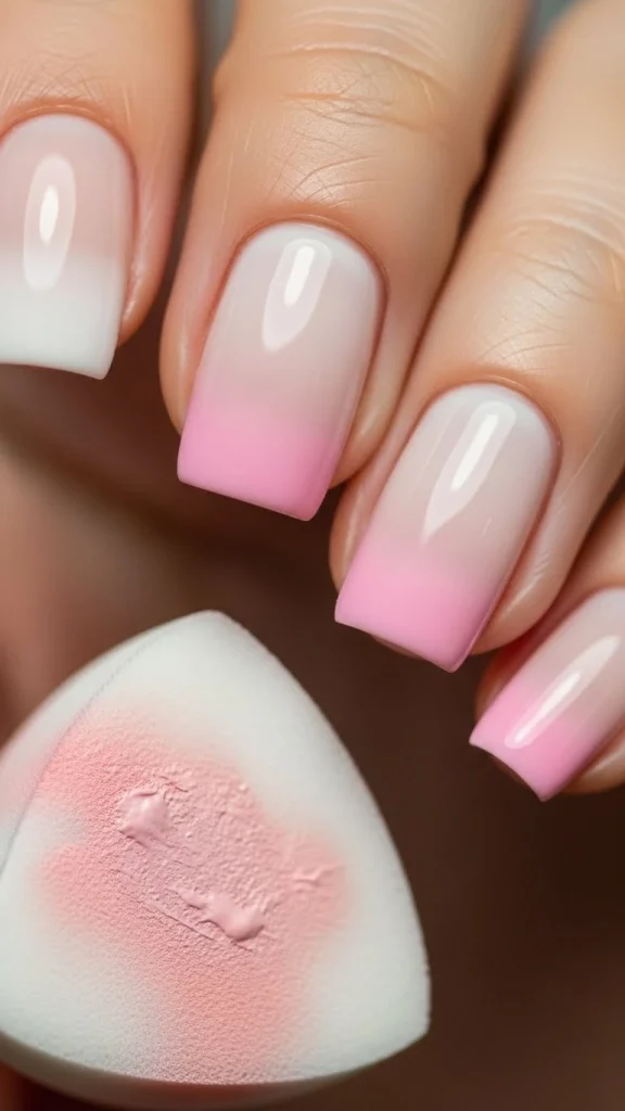 Soft Ombre Fade with a Makeup Sponge