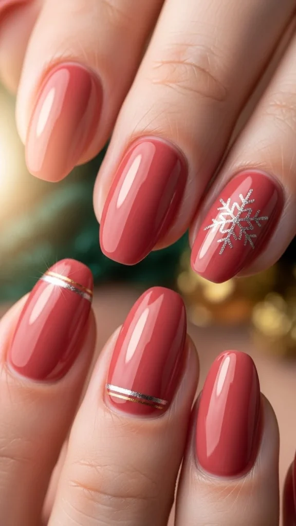 Soft Red with a Glossy Finish