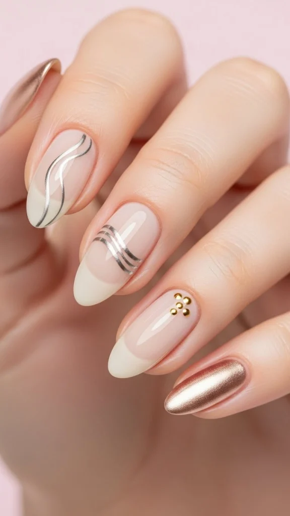 Subtle Metallic Touches for Soft Shine