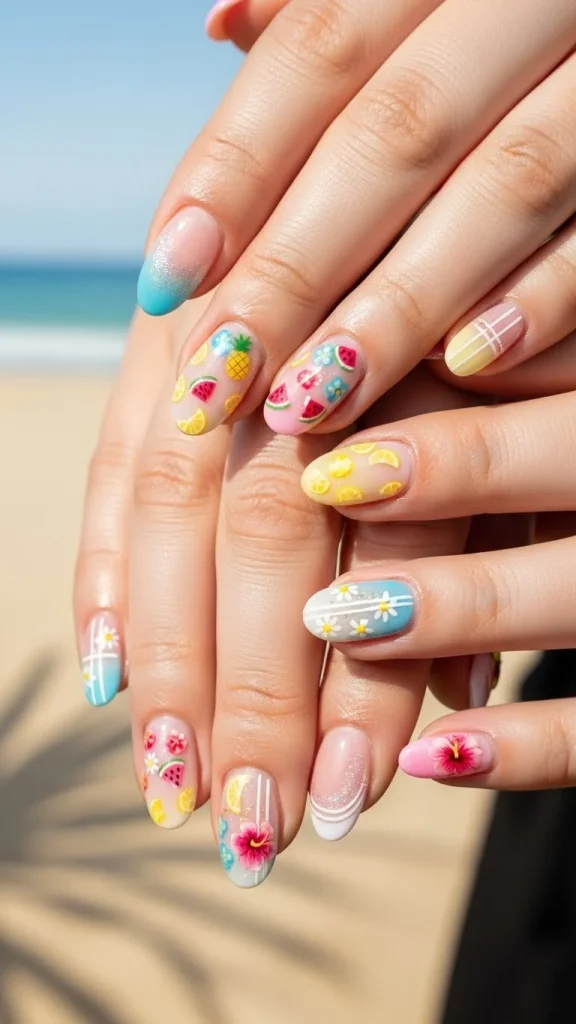 Summer Nails Focused on Balanced Length