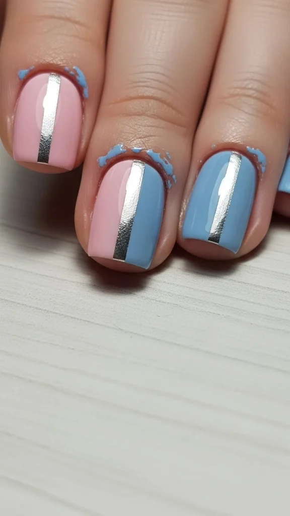Two-Tone Split Design Using Tape