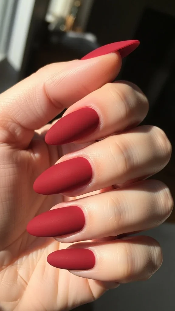 Velvet Red Matte Finish