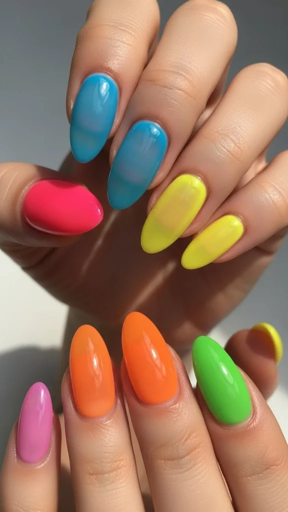 Water-Gloss Jelly Nails in Bold Colors