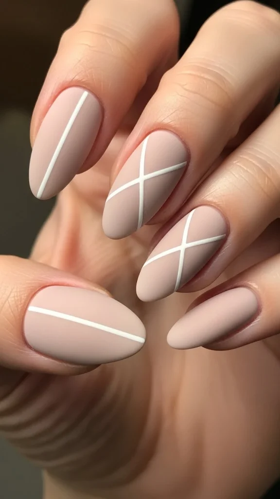White Lines Across a Neutral Base