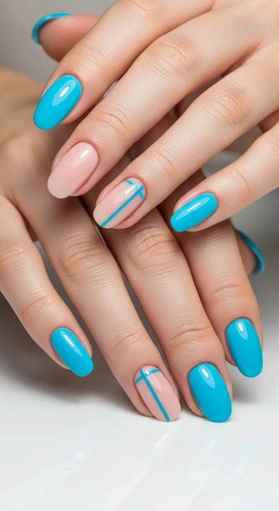 Blue and Nude Balance for Polished Looks