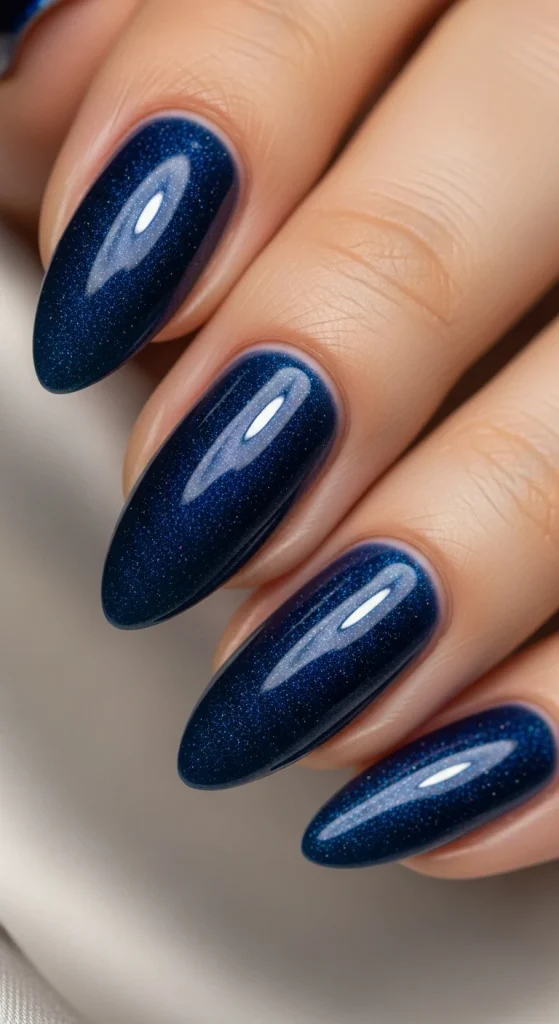 Blue with Subtle Shimmer for Evening
