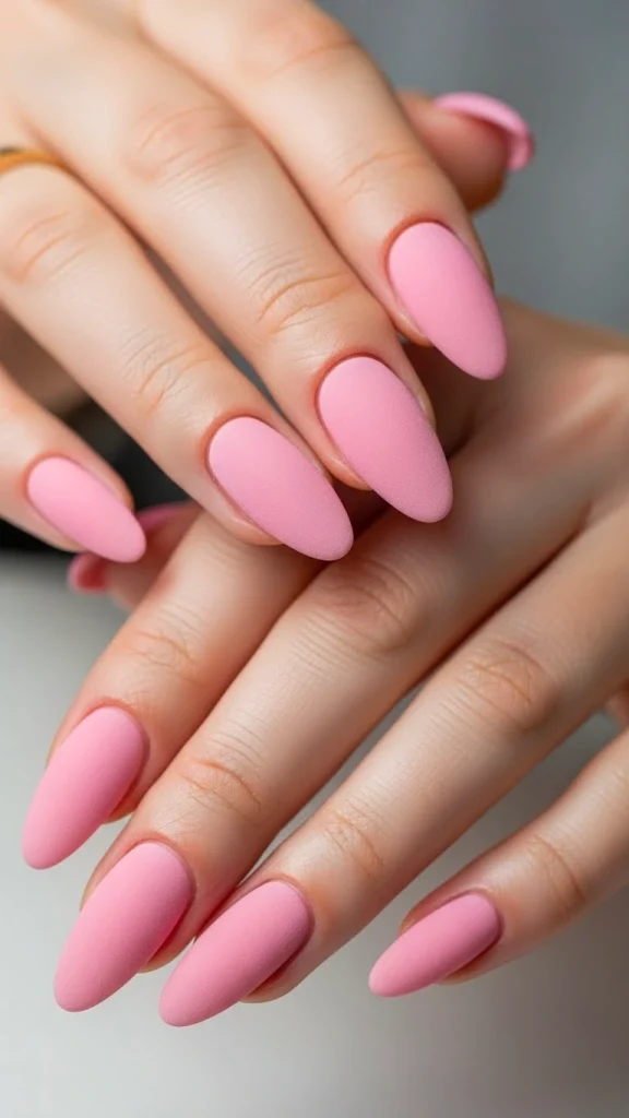 Matte Pink Finishes with a Soft Texture