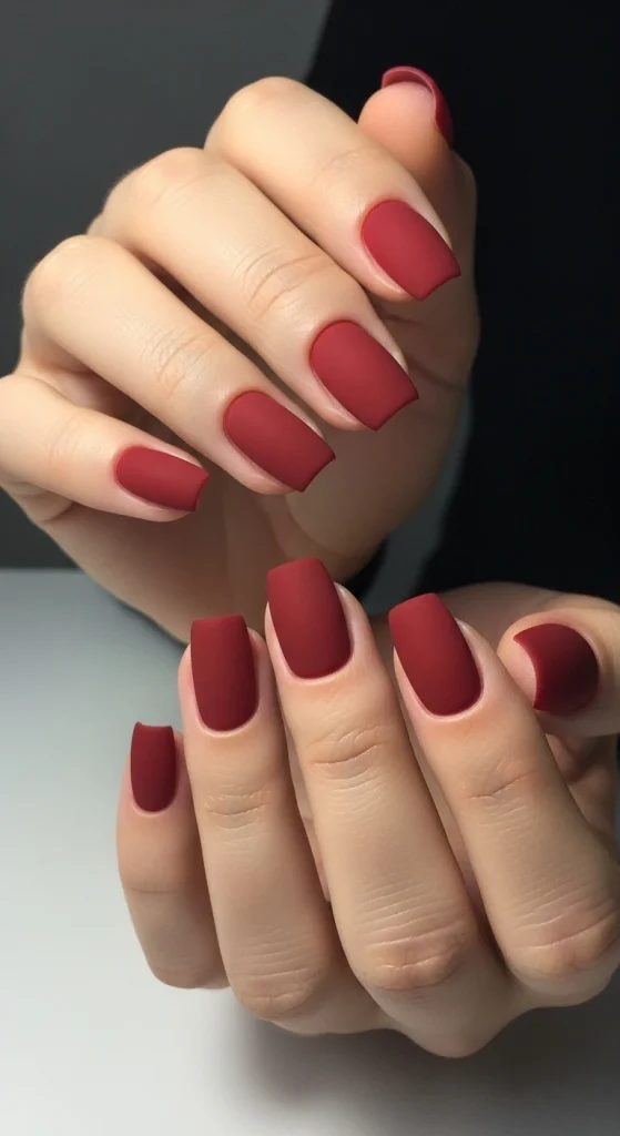 Matte Red for a Modern Finish
