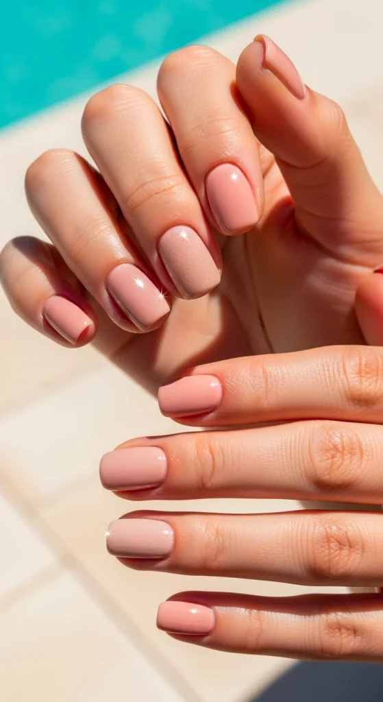 Natural Nude Shades with Gloss