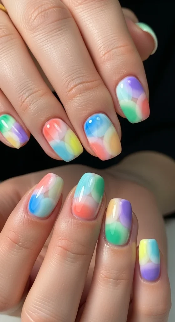 Rounded Shapes with Soft Color Gradients