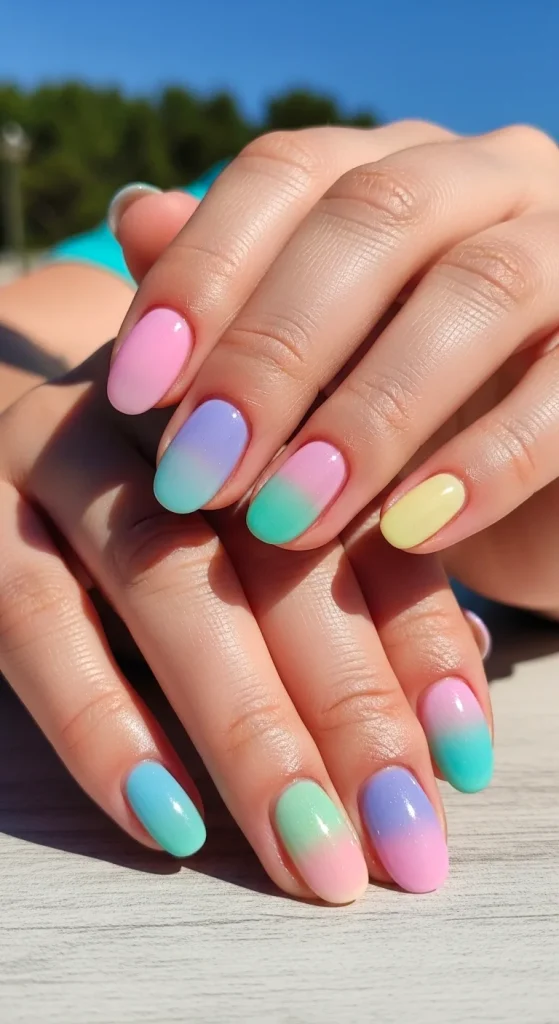 Sheer Pastels with a Polished Finish