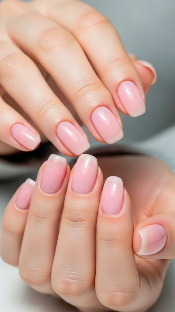 Sheer Pink Layers for a Natural Look