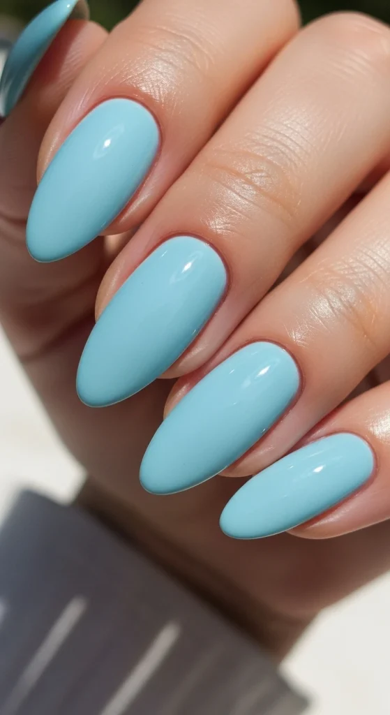 Soft Sky Blue with a Gloss Finish