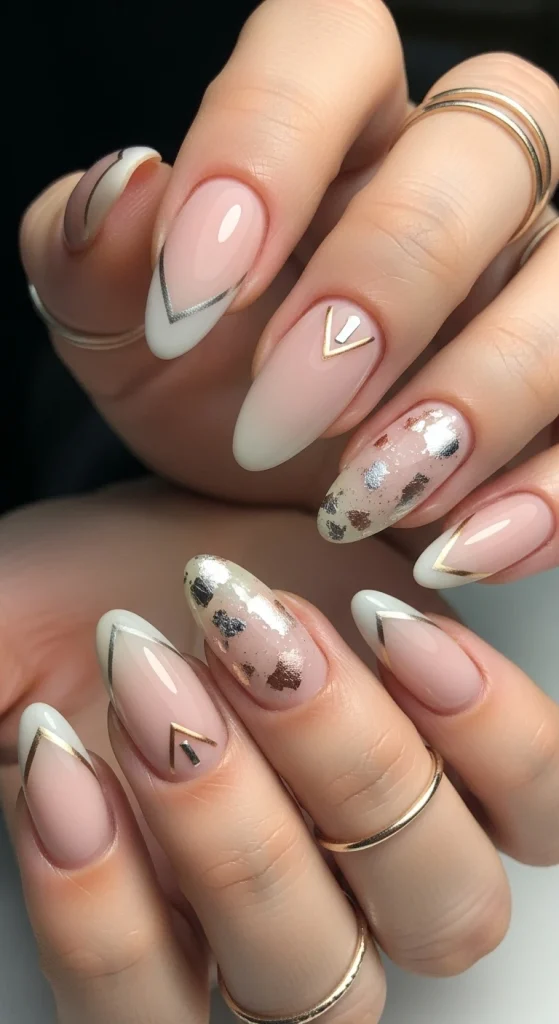 Subtle Metallic Touch on Neutral Base