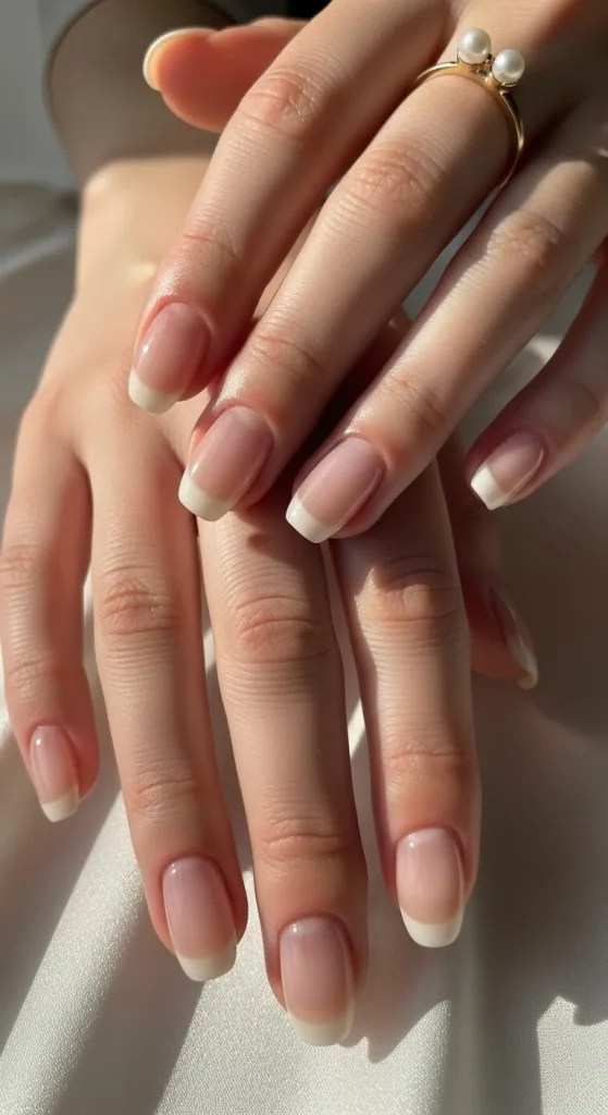 Clear Nails with a Polished Finish