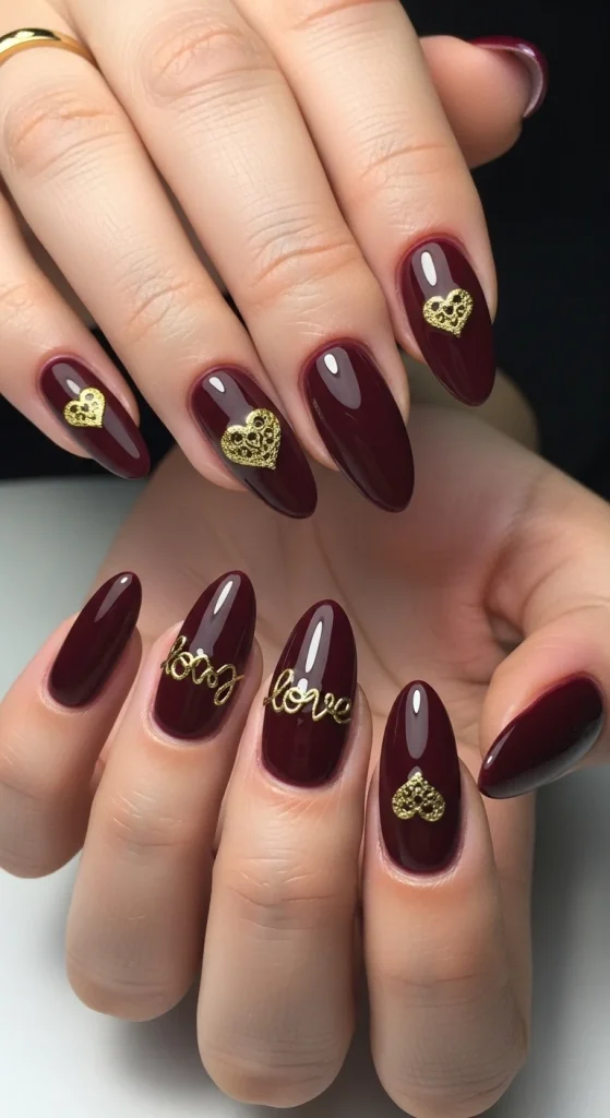 Deep Burgundy Romance