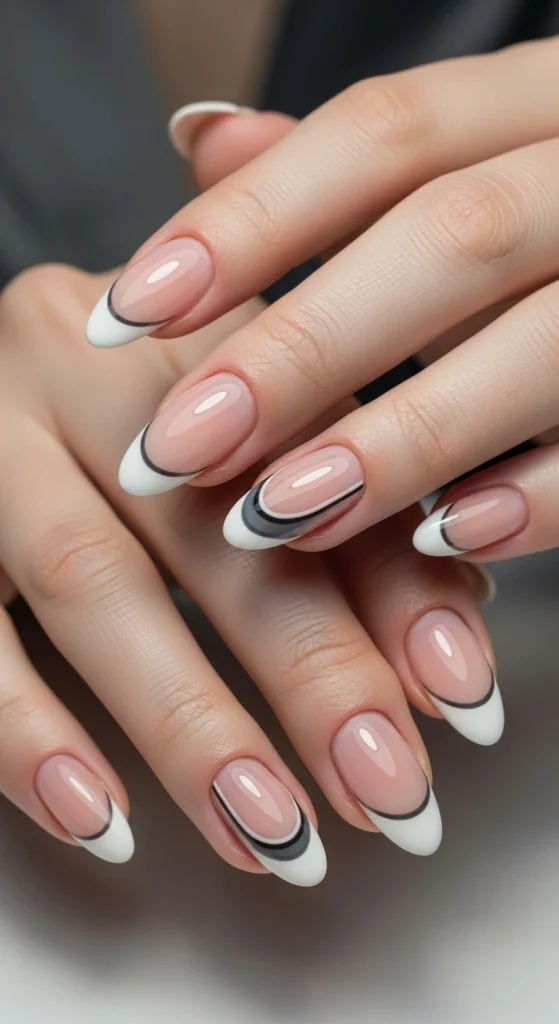 French Tips with a Modern Line