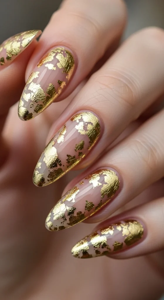 Gold Foil Details with Organic Placement