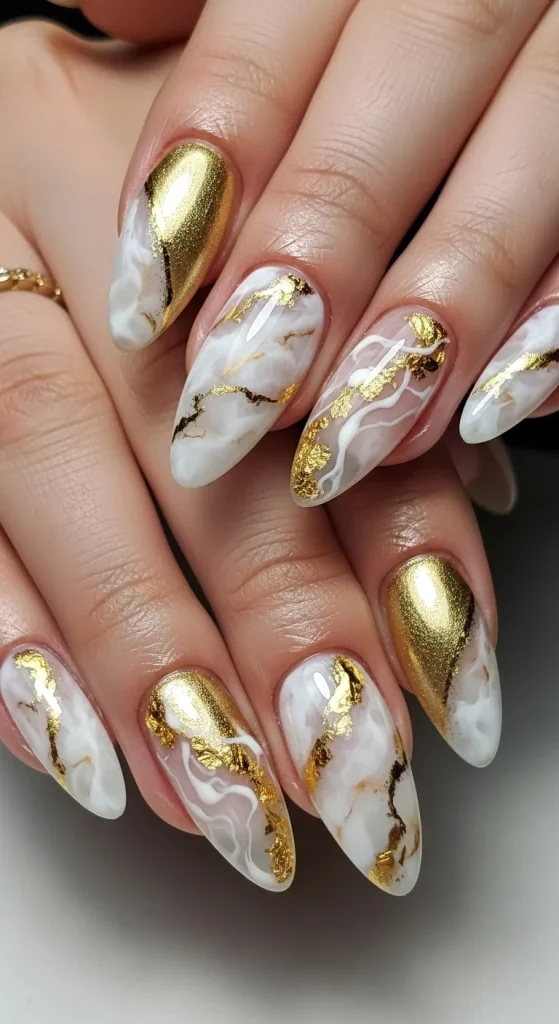 Gold and Milky White Harmony