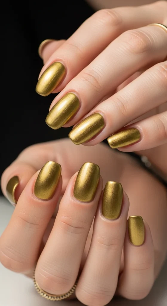 Matte Gold Accents for Subtle Drama