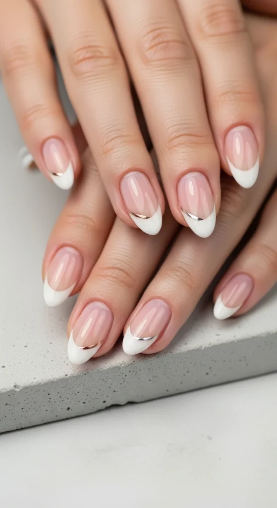 Micro French Tips with a Modern Edge