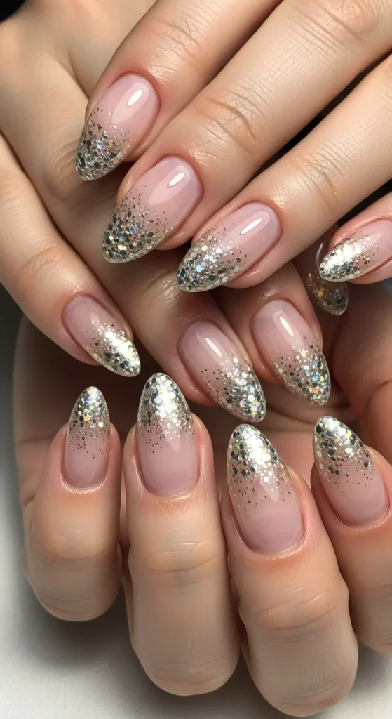 Neutral Base with Micro Glitter Tips