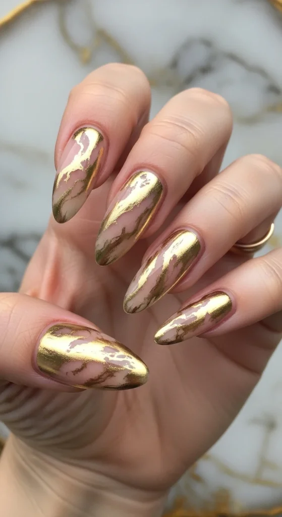 Nude and Gold Marble Blends