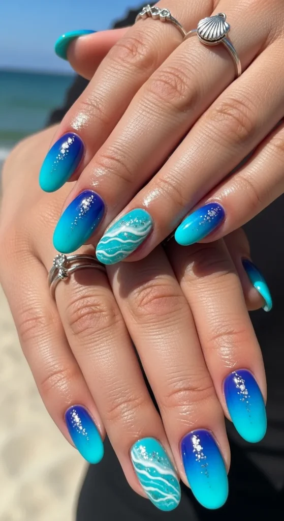 Ocean-Inspired Blues and Aquas
