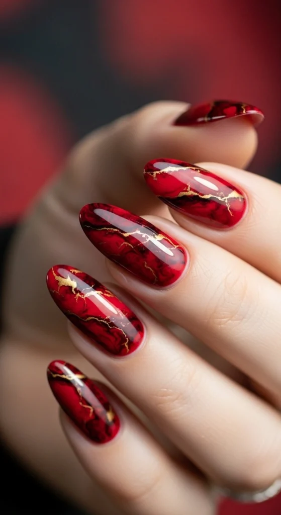 Red Marble Patterns for Artistic Flair