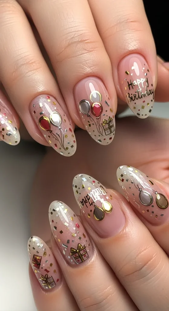 Soft Blush Tones with a High-Gloss Finish