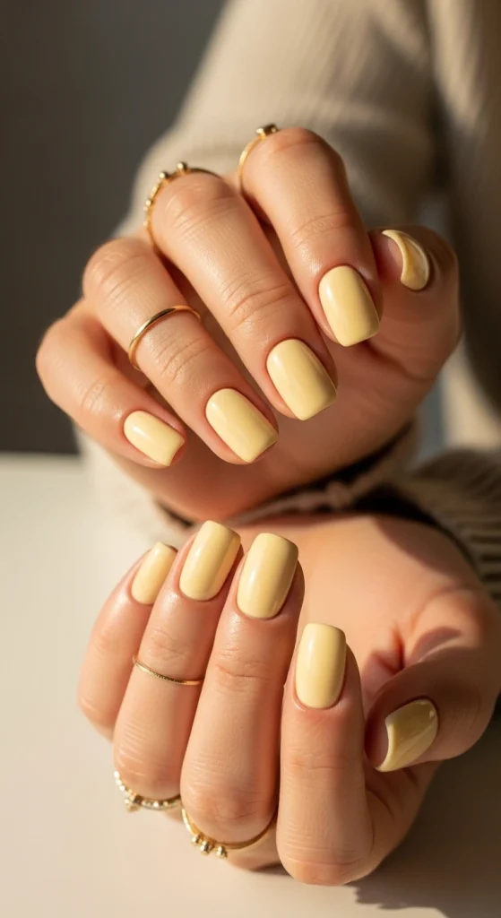 Soft Butter Yellow for a Clean Everyday Look