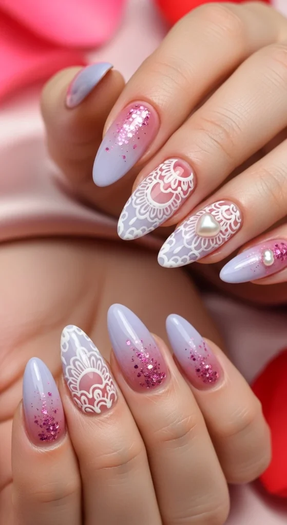 Soft Lavender Romance Look