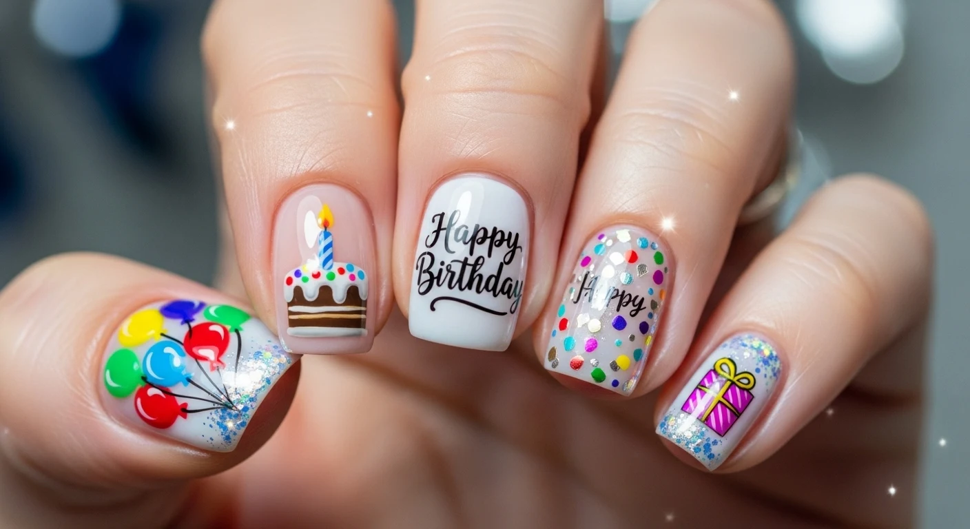 Top 10 Birthday Nail Ideas