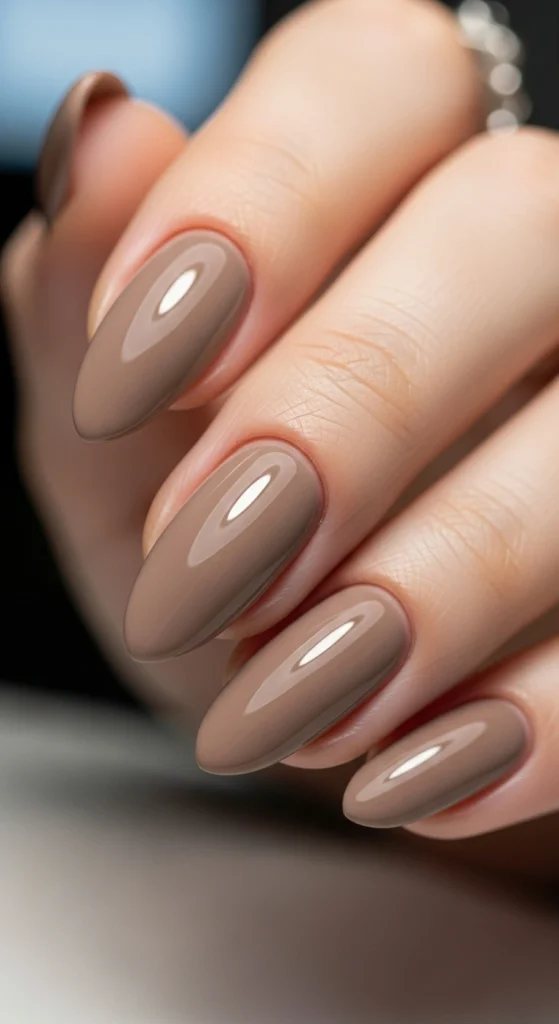 Warm Taupe with Glossy Top Coat