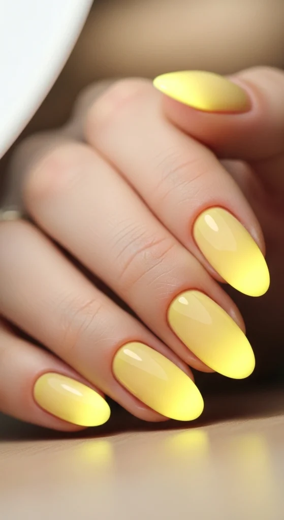 Yellow Ombre Fade for a Soft Glow